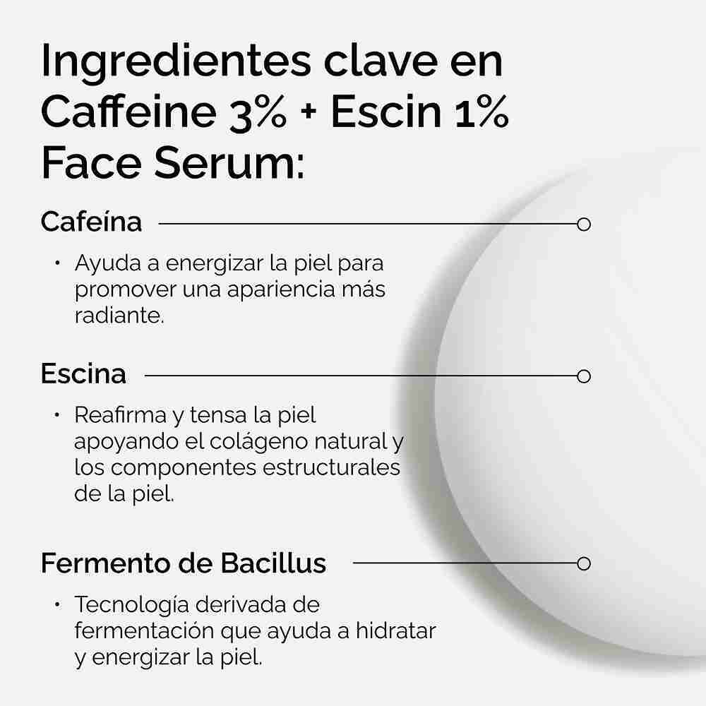 CAFFEINE SOLUTION 3% + ESCIN 1% FACE SERUM (SUERO PARA DESINFLAMAR EL ROSTRO)